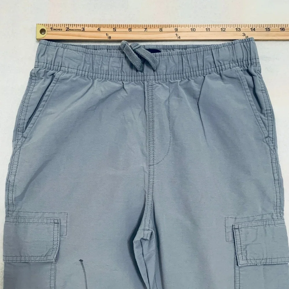 The Children's Place Cargo Joggers Pants BIG BOY Size 14 Gray Adjustable‎ Waist